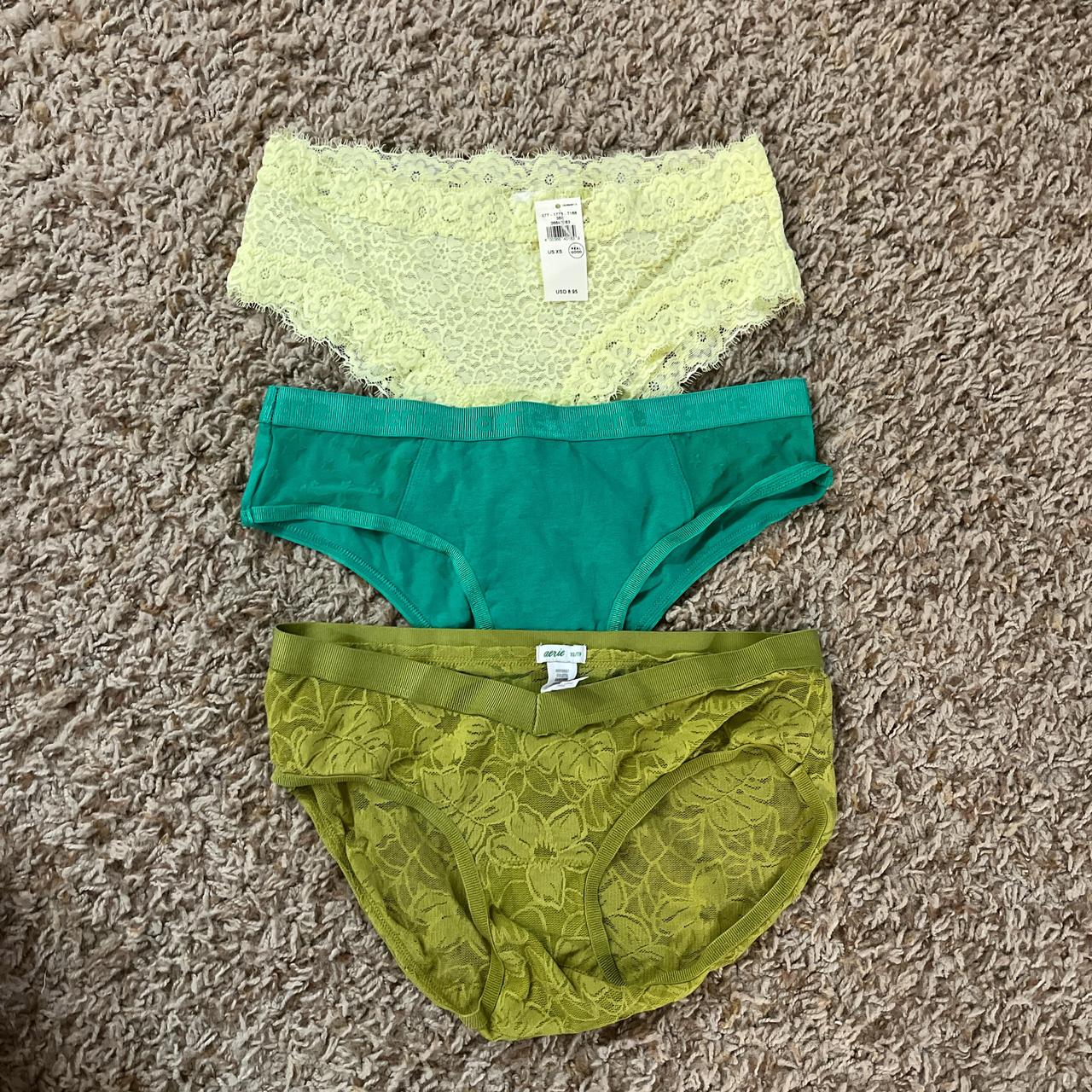 Brand new Aerie underwear in green tone pack of 3 Depop