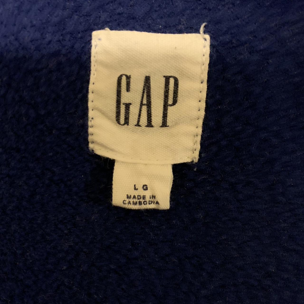 Blue Gap zip up hoodie (Size L) Worn a couple of... - Depop