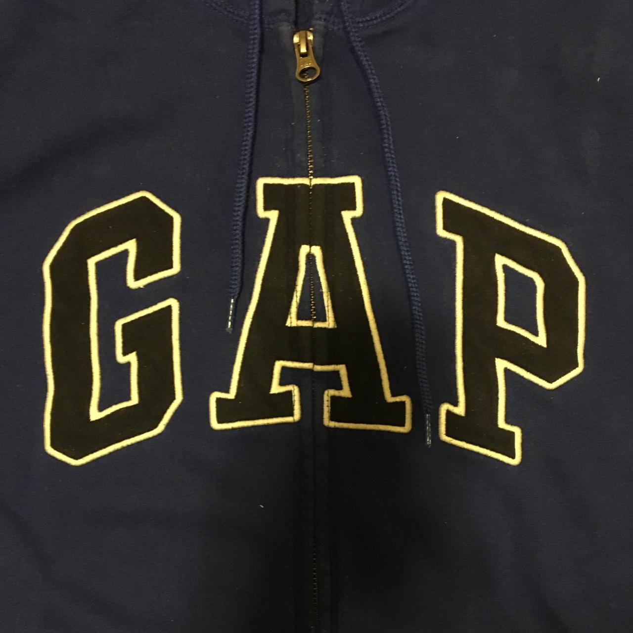 Blue Gap zip up hoodie (Size L) Worn a couple of... - Depop