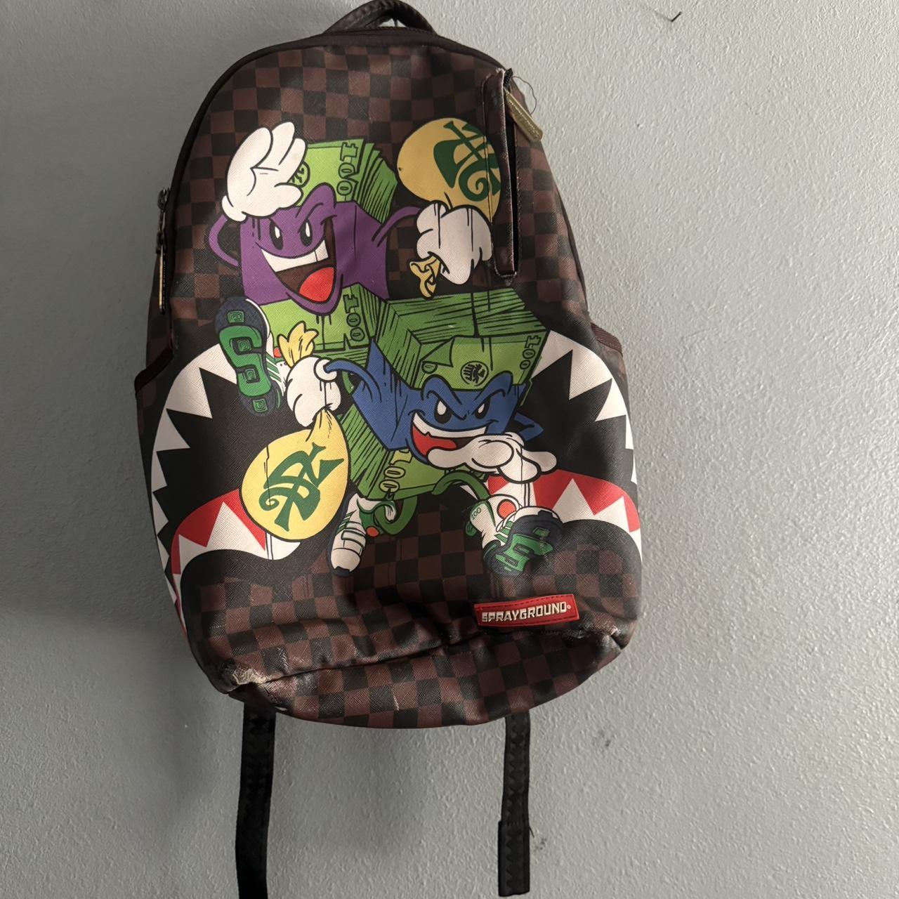 Used Sprayground backpack. Has some wear also to be... Depop