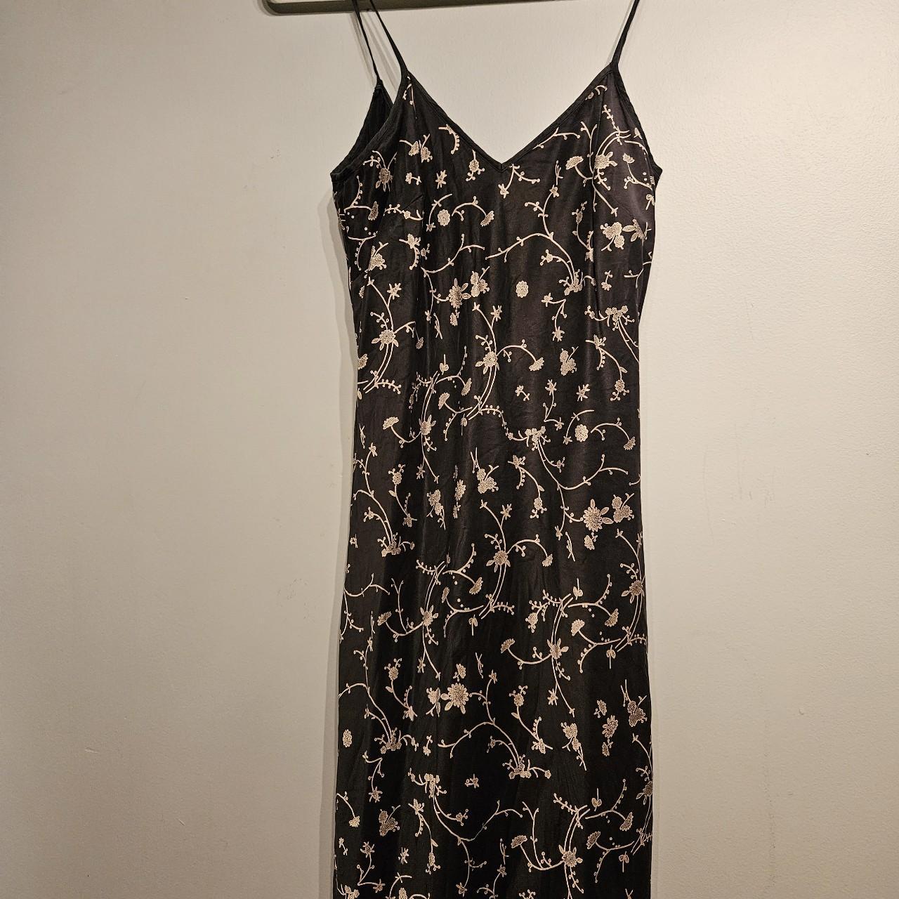 Banana Republic Dress Black SpaghettiI Strap... - Depop