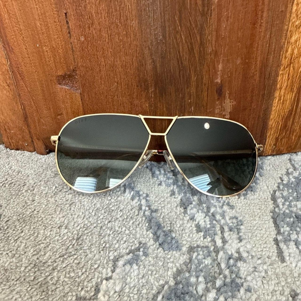 DIFF Women's Sunglasses - Gold – Diff Women’s DEV… - image 1