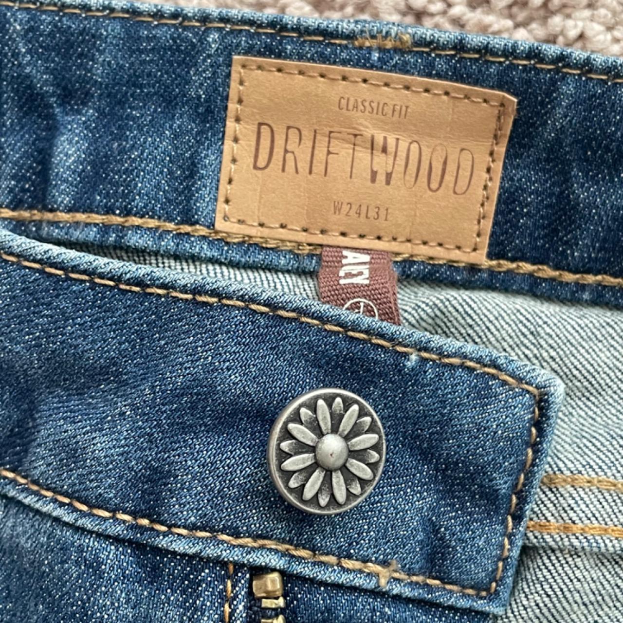 Driftwood embroidered jeans size 24 no refunds or... Depop