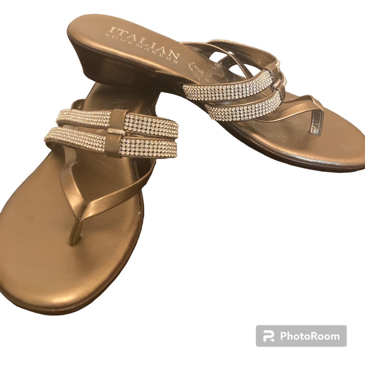 Italian shoemakers discount sandals with rhinestones