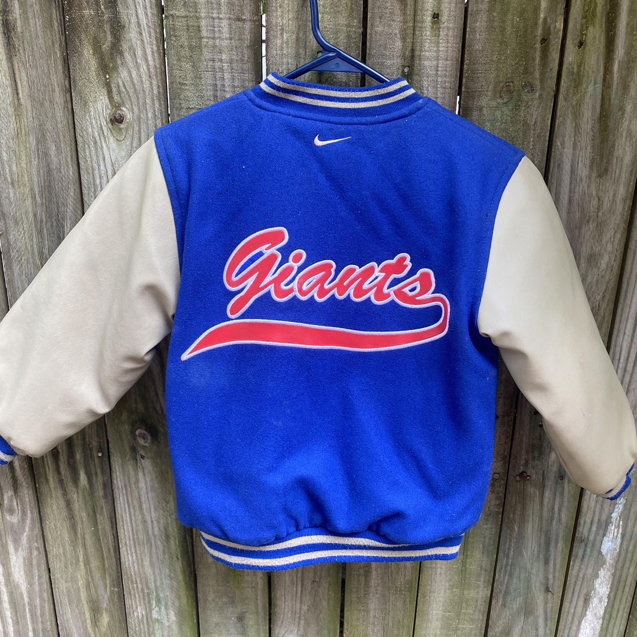 New York Giants Bomber Jacket  New York Giants Raglan Youth Jacket