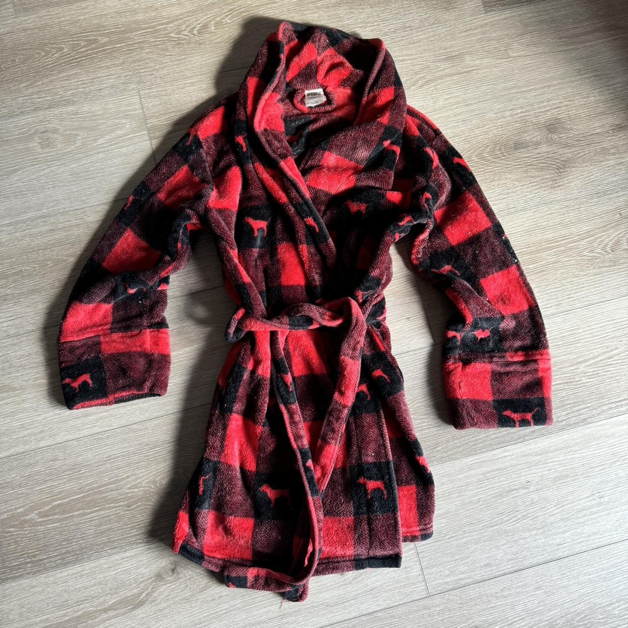 VS Pink red shops plaid robe