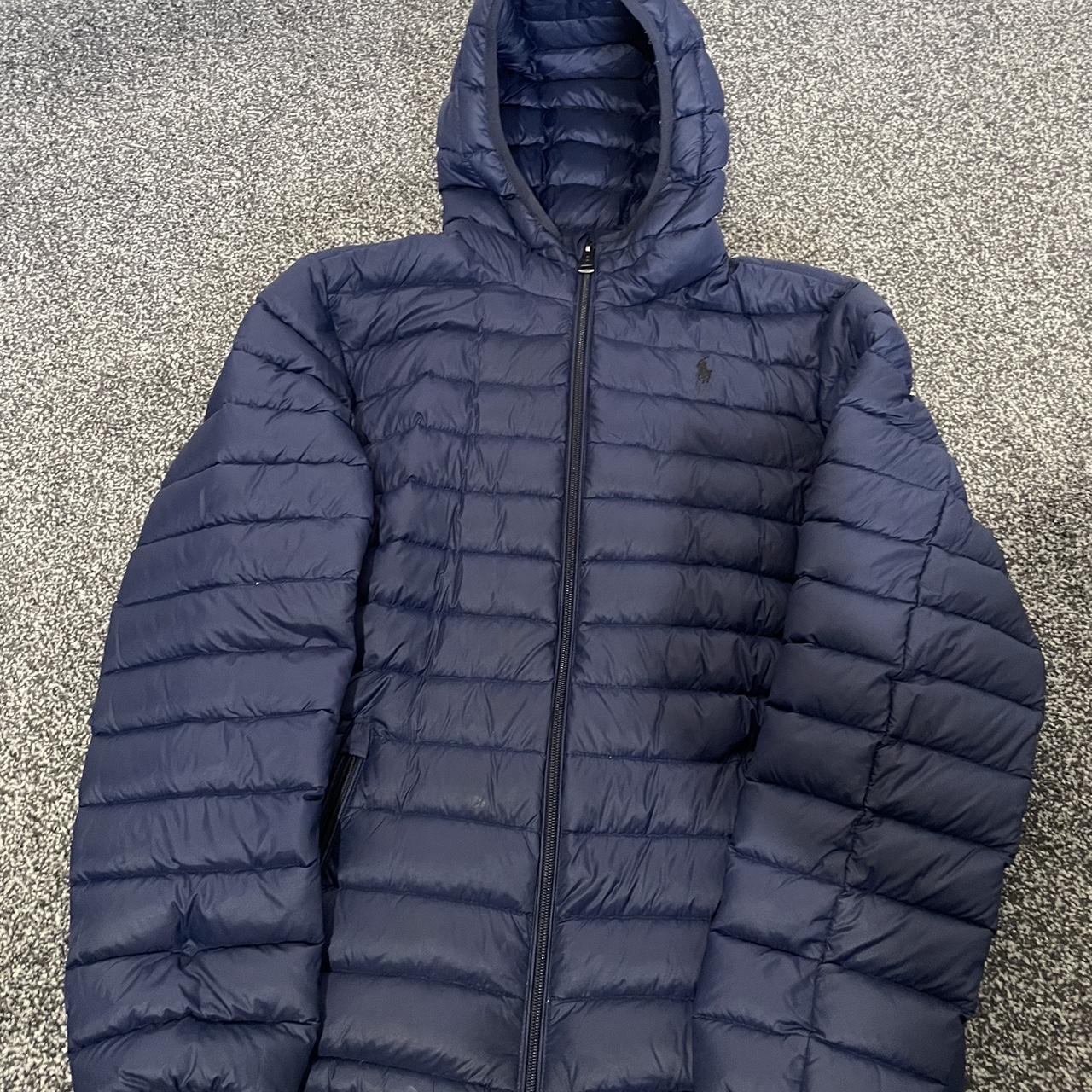 Navy Ralph Lauren puffer jacket. Size- XL... - Depop