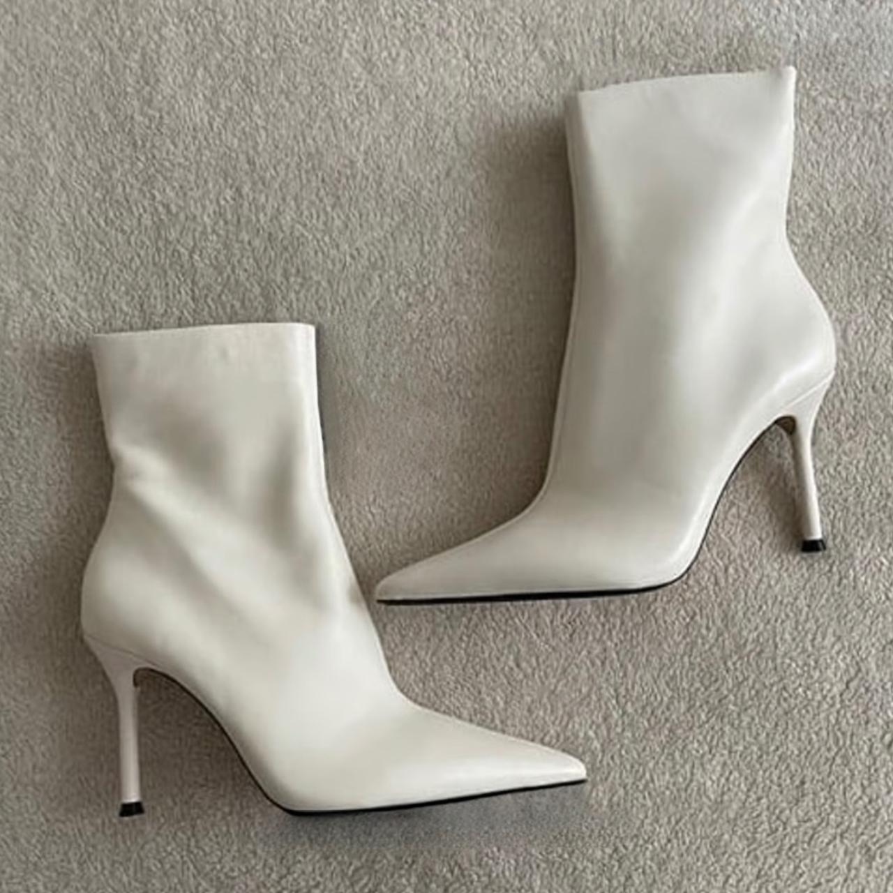 PRICE FIRM — NWT Zara leather pointed toe Depop