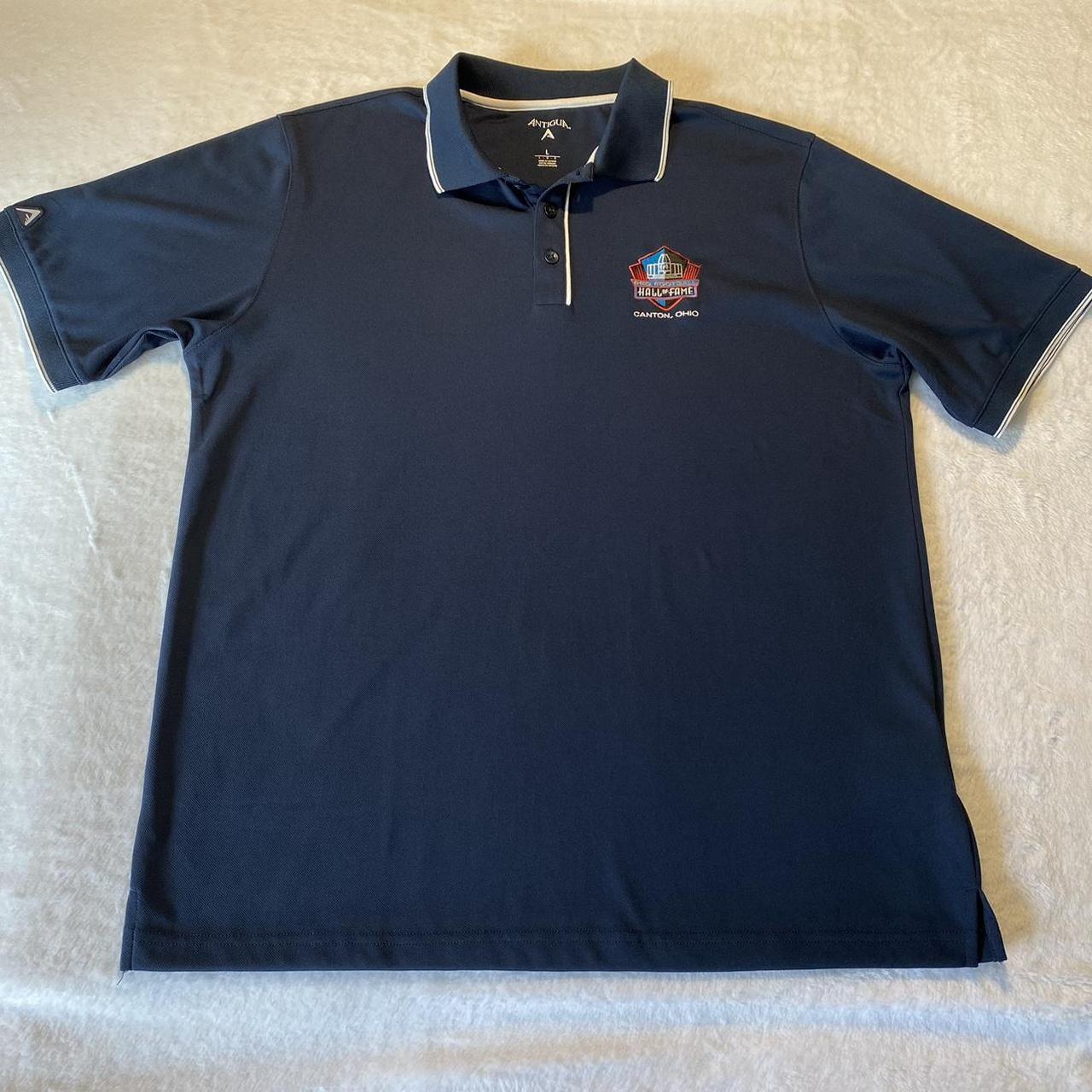 Antigua Pro Football Hall of Fame Mens Polo Shirt... - Depop