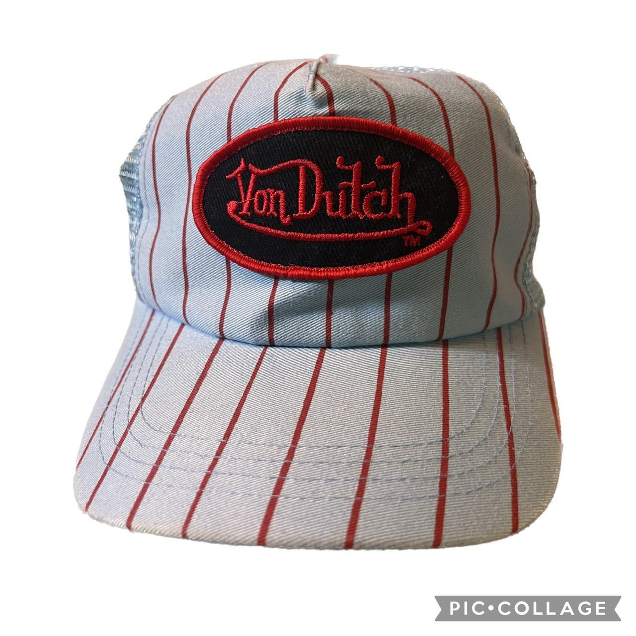 Vintage White and Blue Von Dutch Cap / Von Dutch Cap / Von Dutch