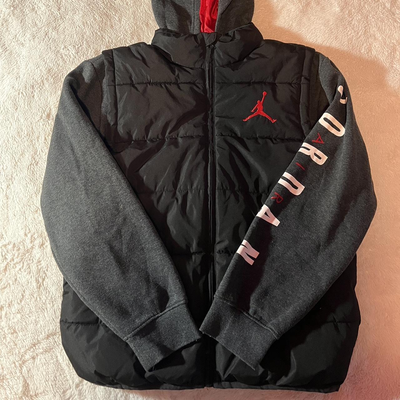 jordan puffer jacket red