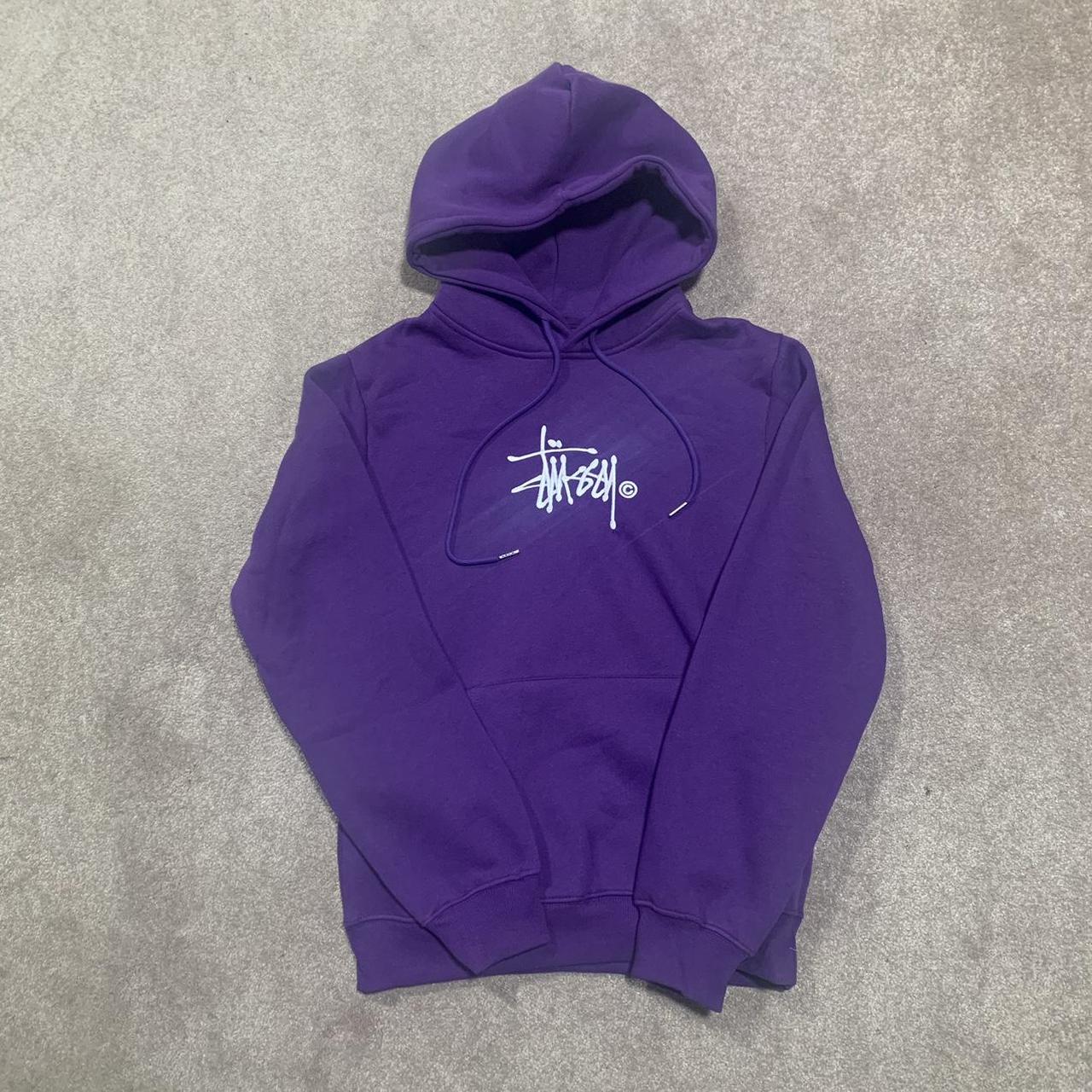 Stussy Hoodie ☂️ Large Brand New #stussy #purple... - Depop