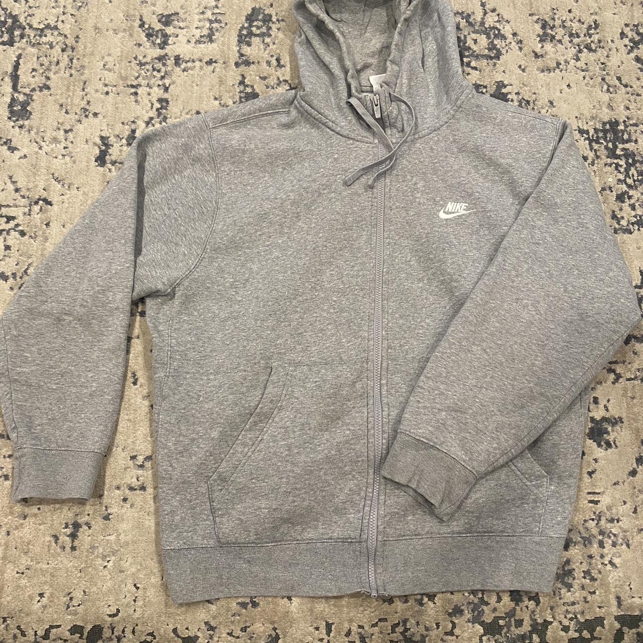 nike zip up grey