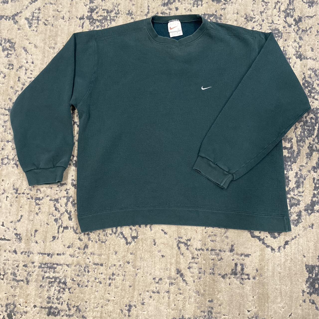 Vintage 90s Made in USA Forest Green Nike Depop