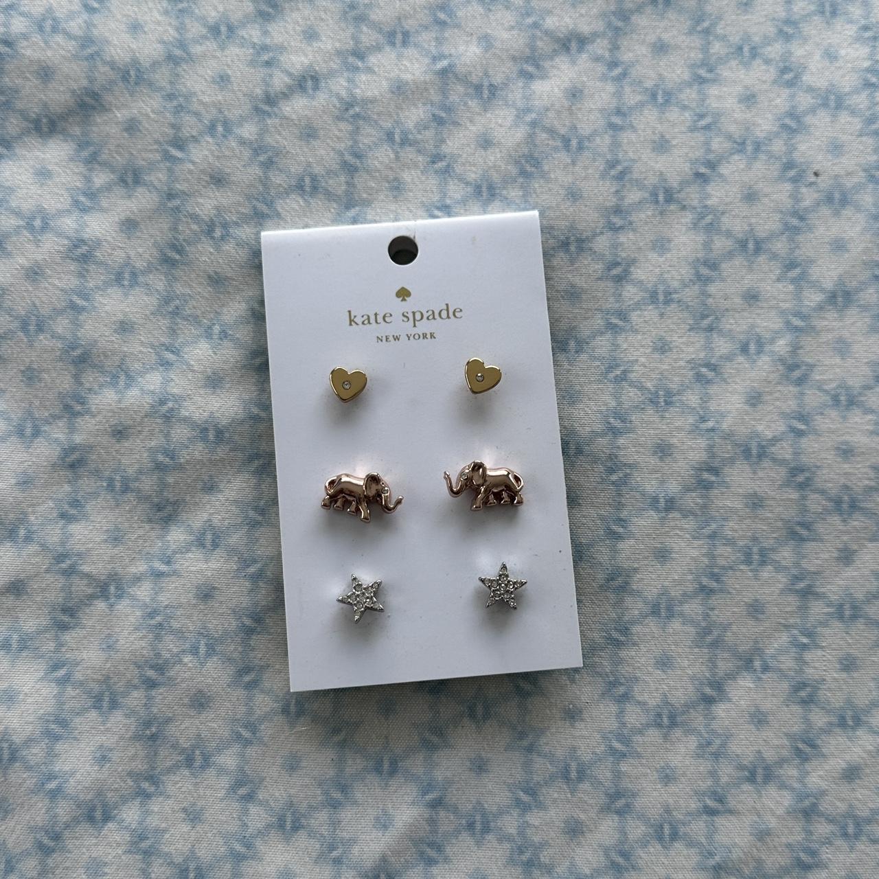 Kate Spade Earring Set ♠️ Never Used, Perfect Condition - Depop