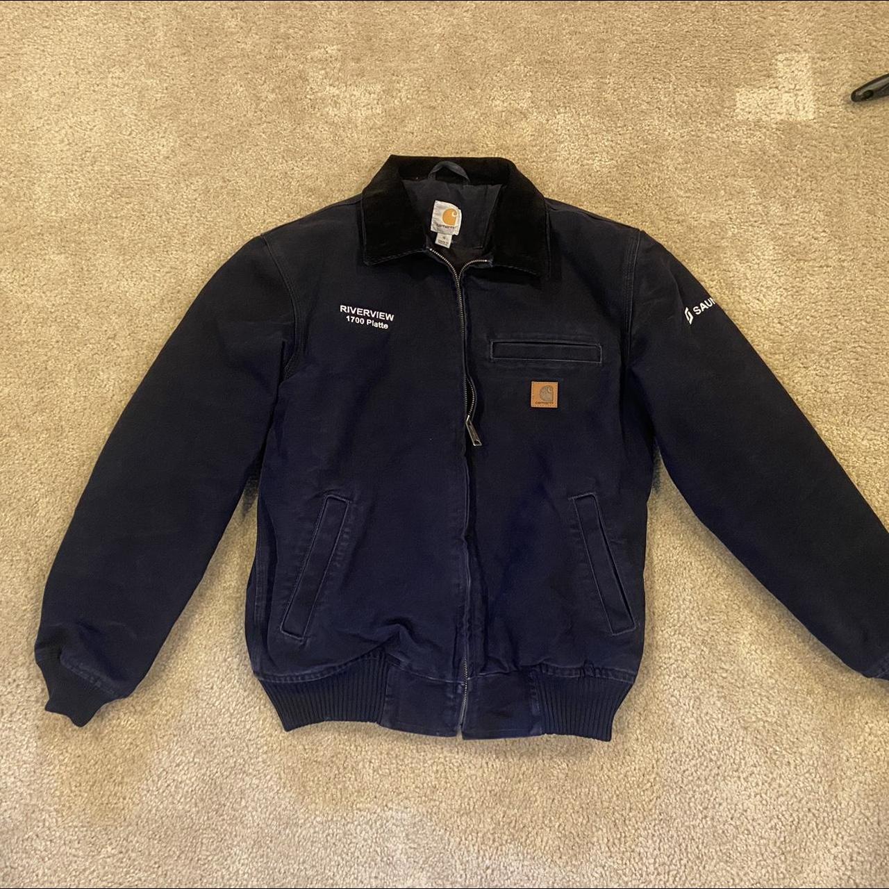 Carhartt Detroit Jacket - Midnight Blue •... - Depop