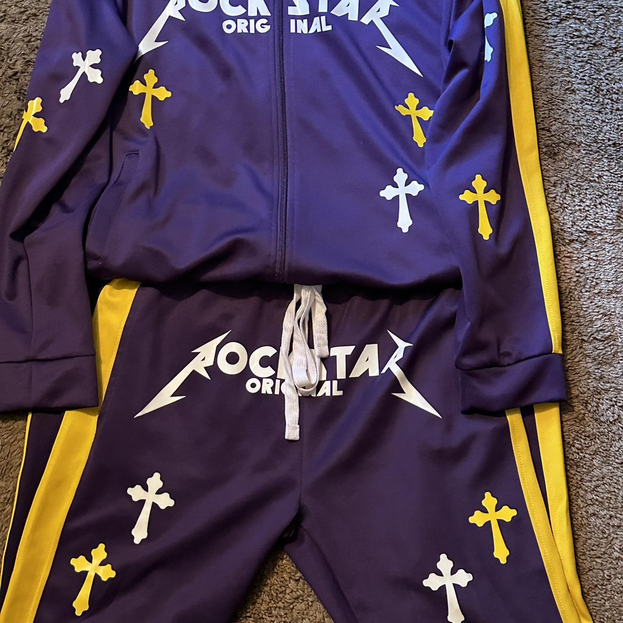 Yellow Rockstar Jogging Suit Rockstar Jogging Suit Tracksuit Men - Main Image