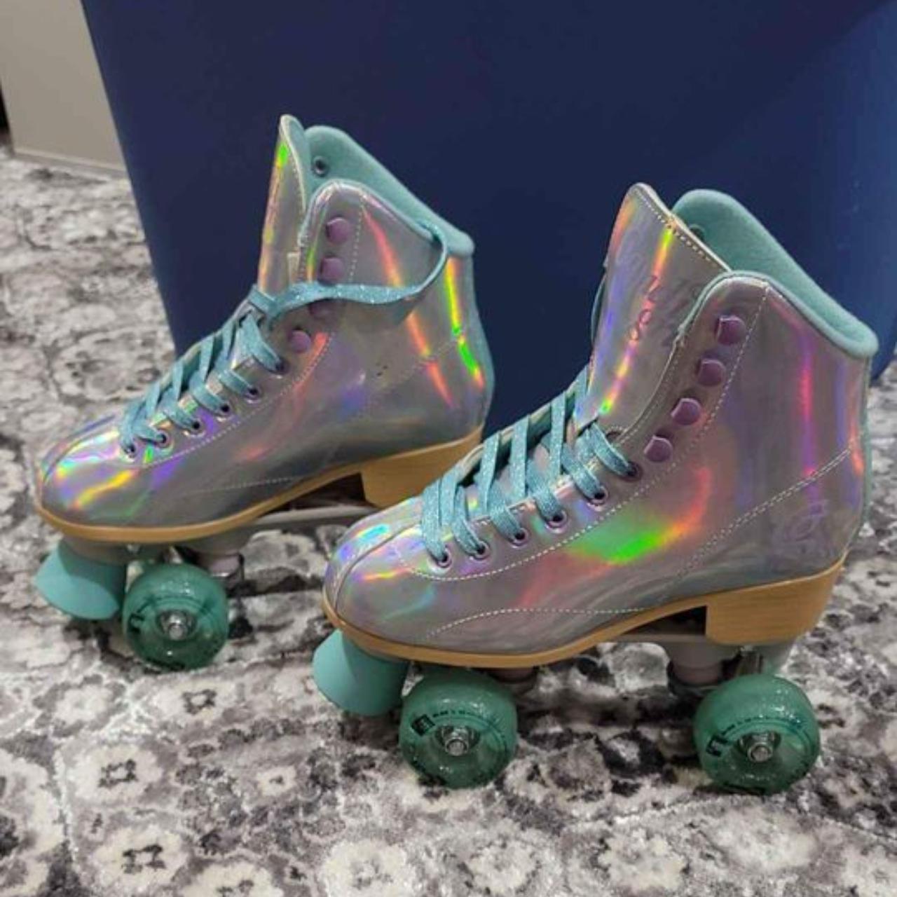 Candi Girl Roller Skates Size 6 Like new, used... Depop