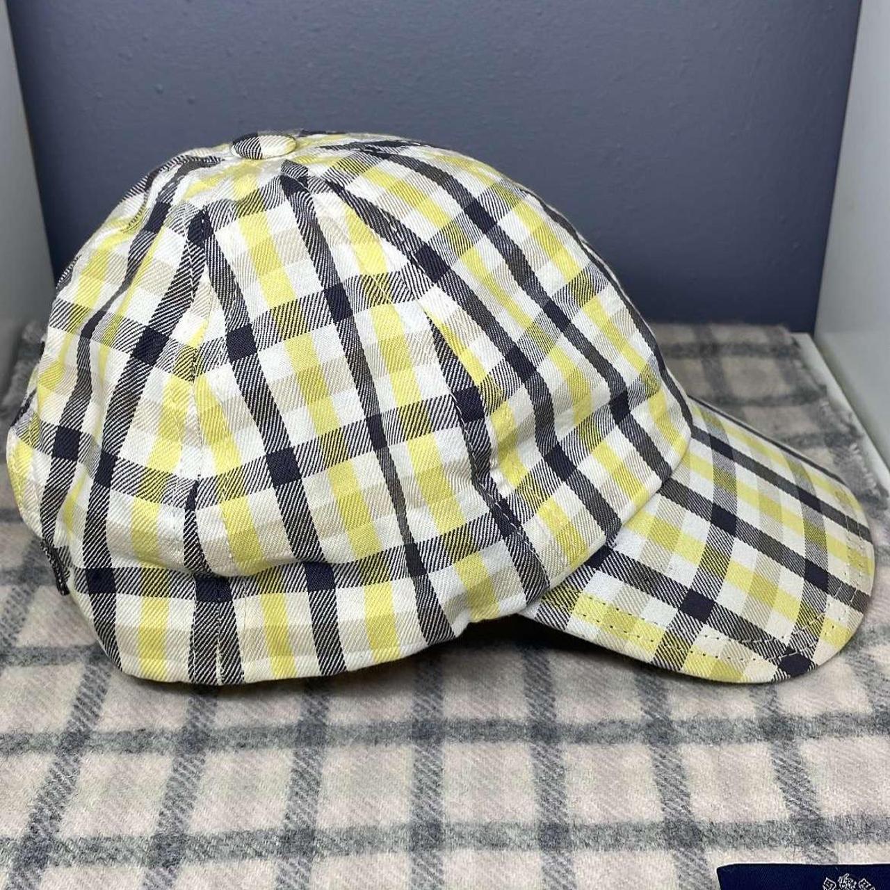 Aquascutum Yellow Check Hat Cap aquascutum cap