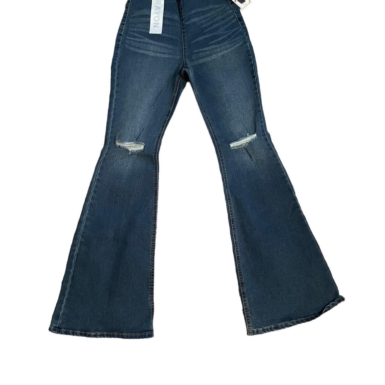 NWT Tinseltown Flare Jeans Distressed size 28 These... Depop