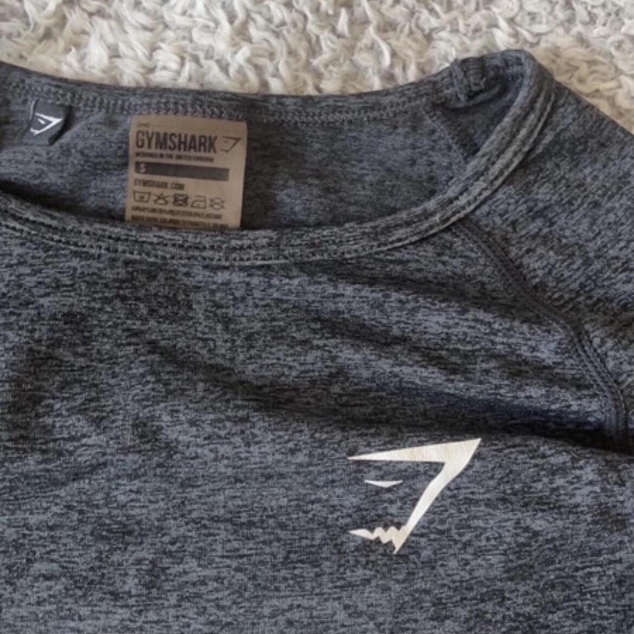 black gymshark long sleeve top, in really good... Depop