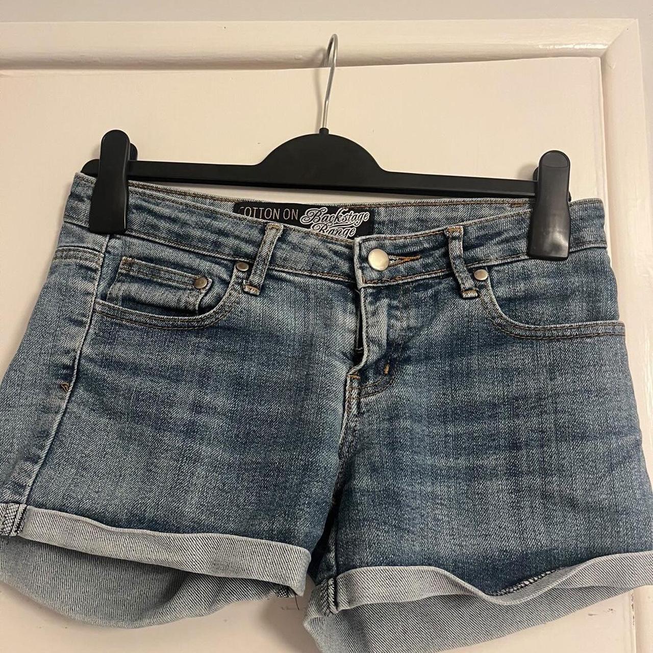low waisted shorts by cotton on, worn once and dont... Depop