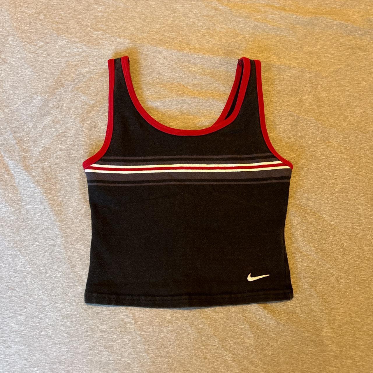 nike red gym top