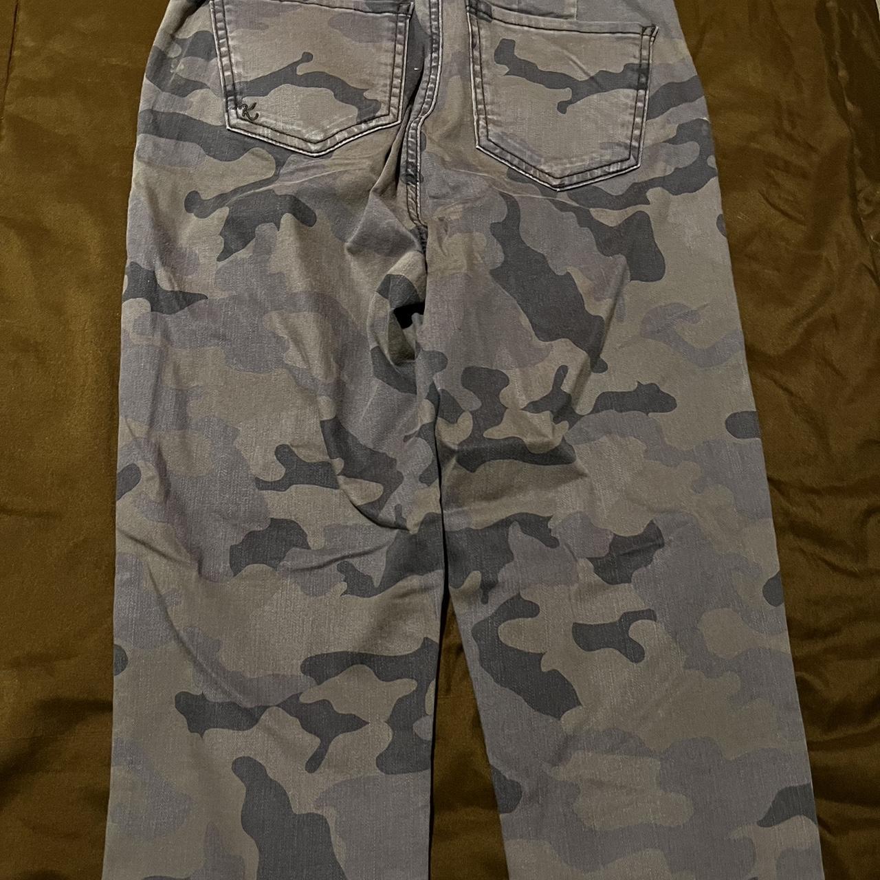 Grey Camo cargo pants from KUT - Depop