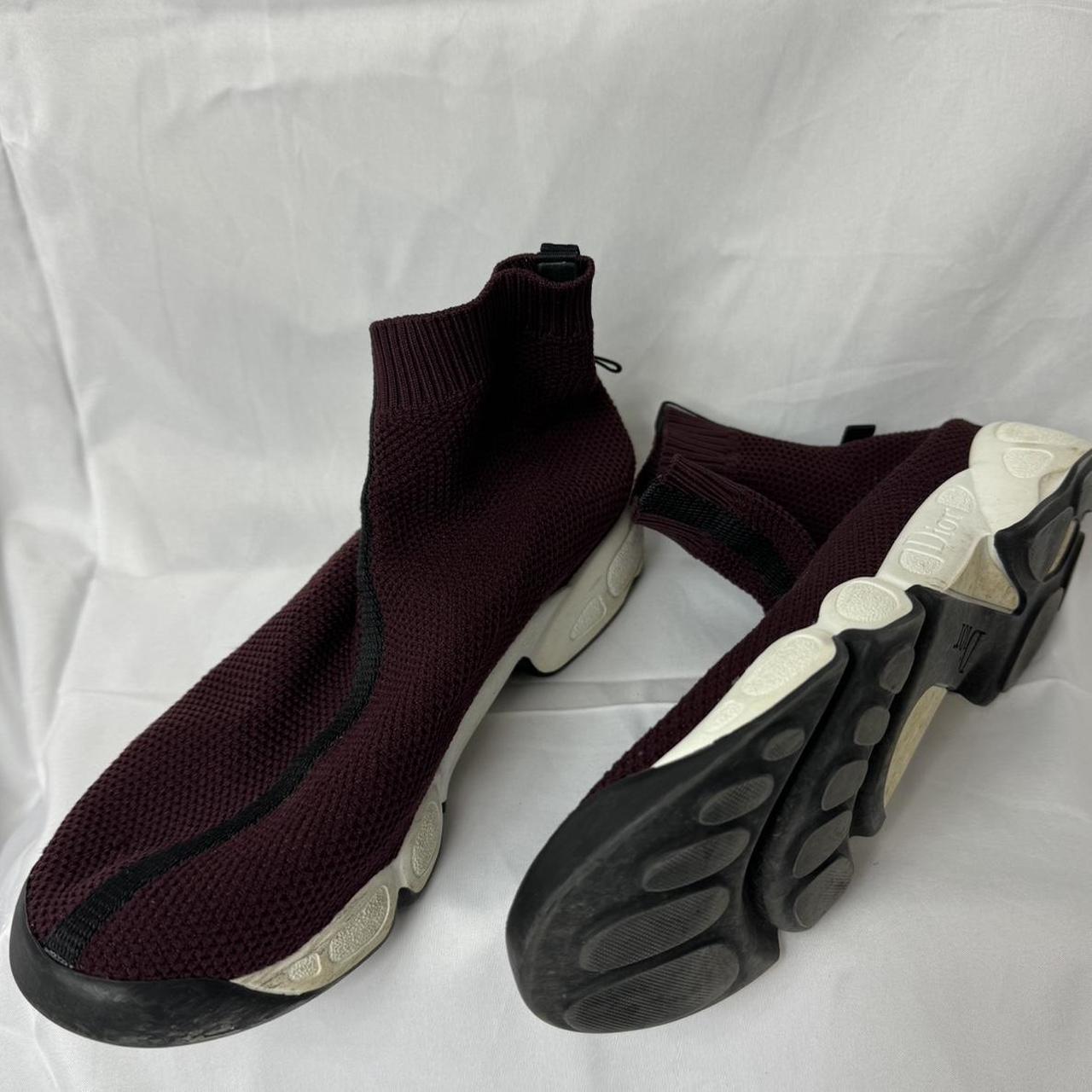 Balenciaga sock sale shoes burgundy