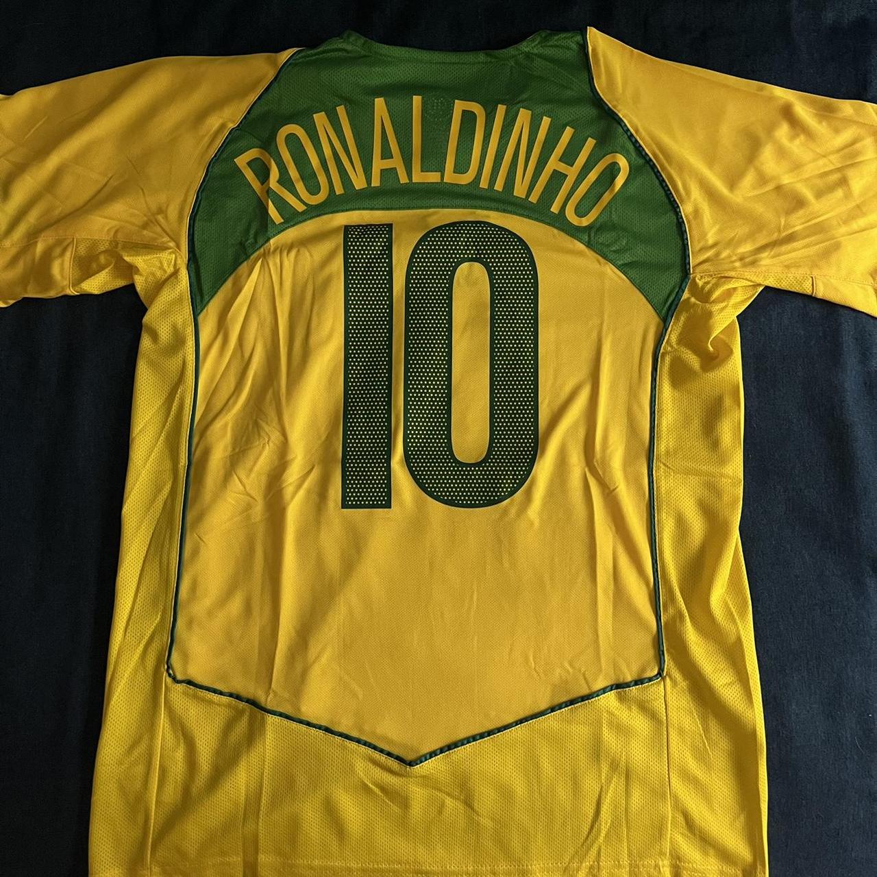 Vintage Ronaldinho Brazil Jersey 2004 Brazil Nike... - Depop