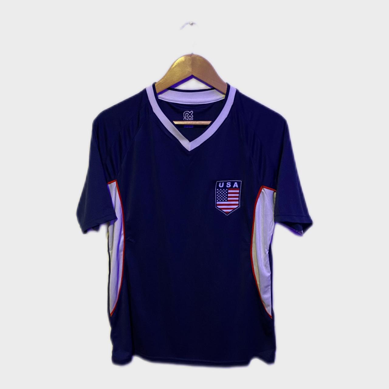 Men's Navy Blue Team Usa Soccer Training Shirt Size... - Depop