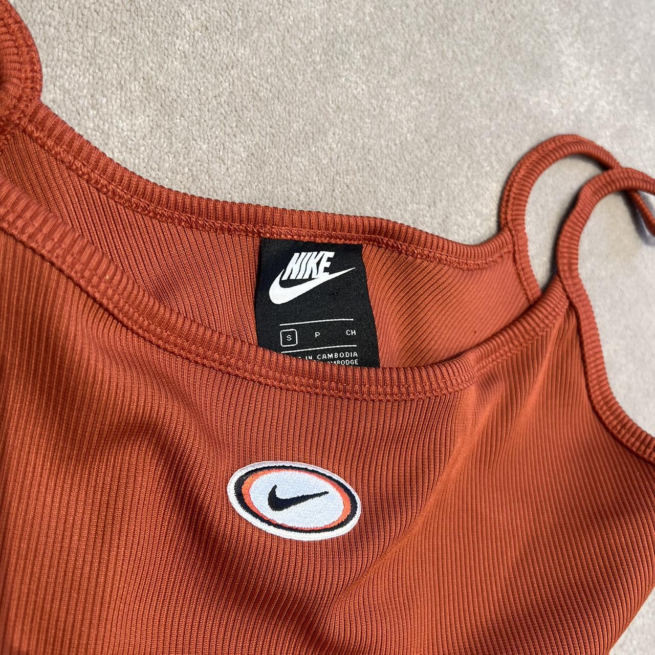 bright orange nike top
