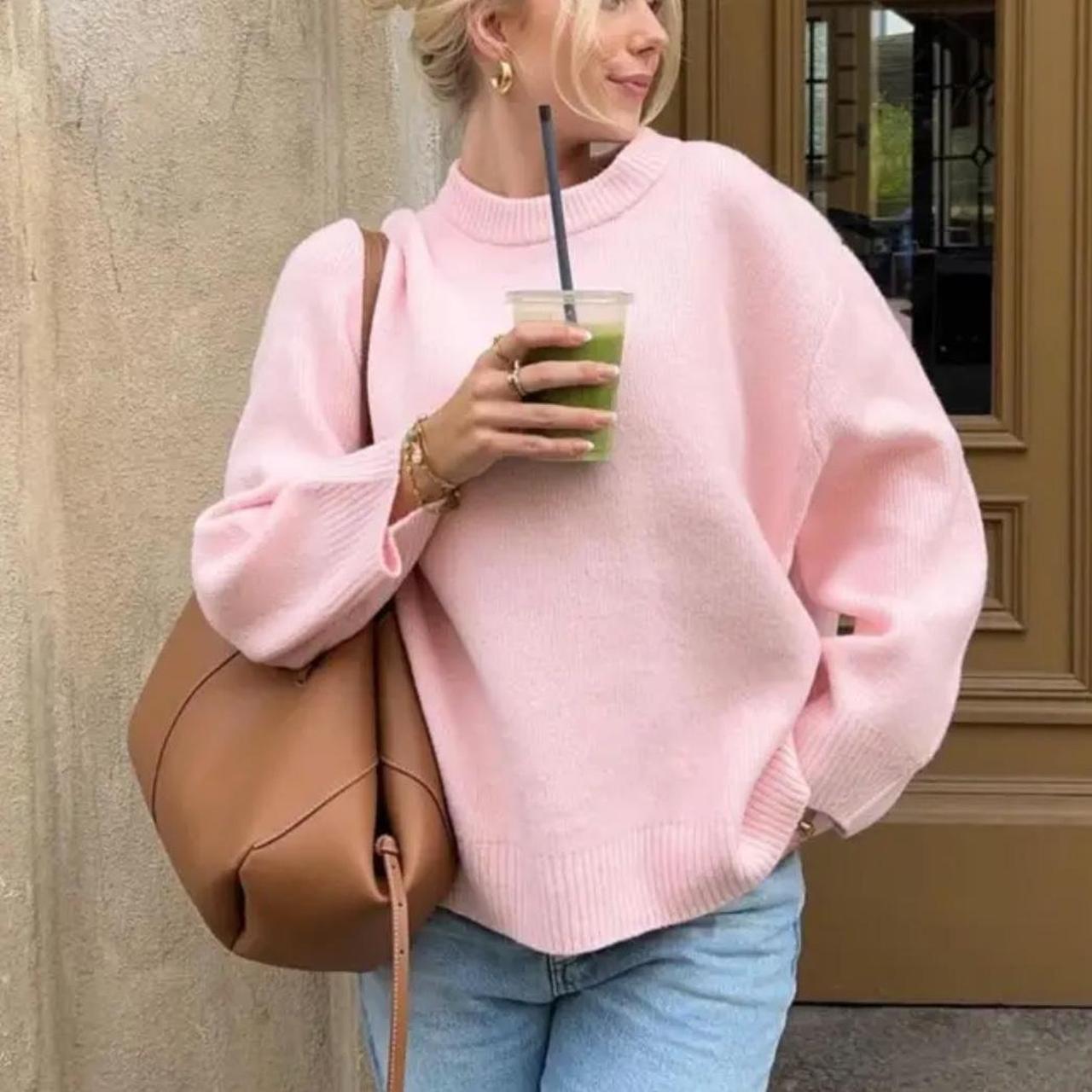 Extremely Cute oversized baby pink... - Depop