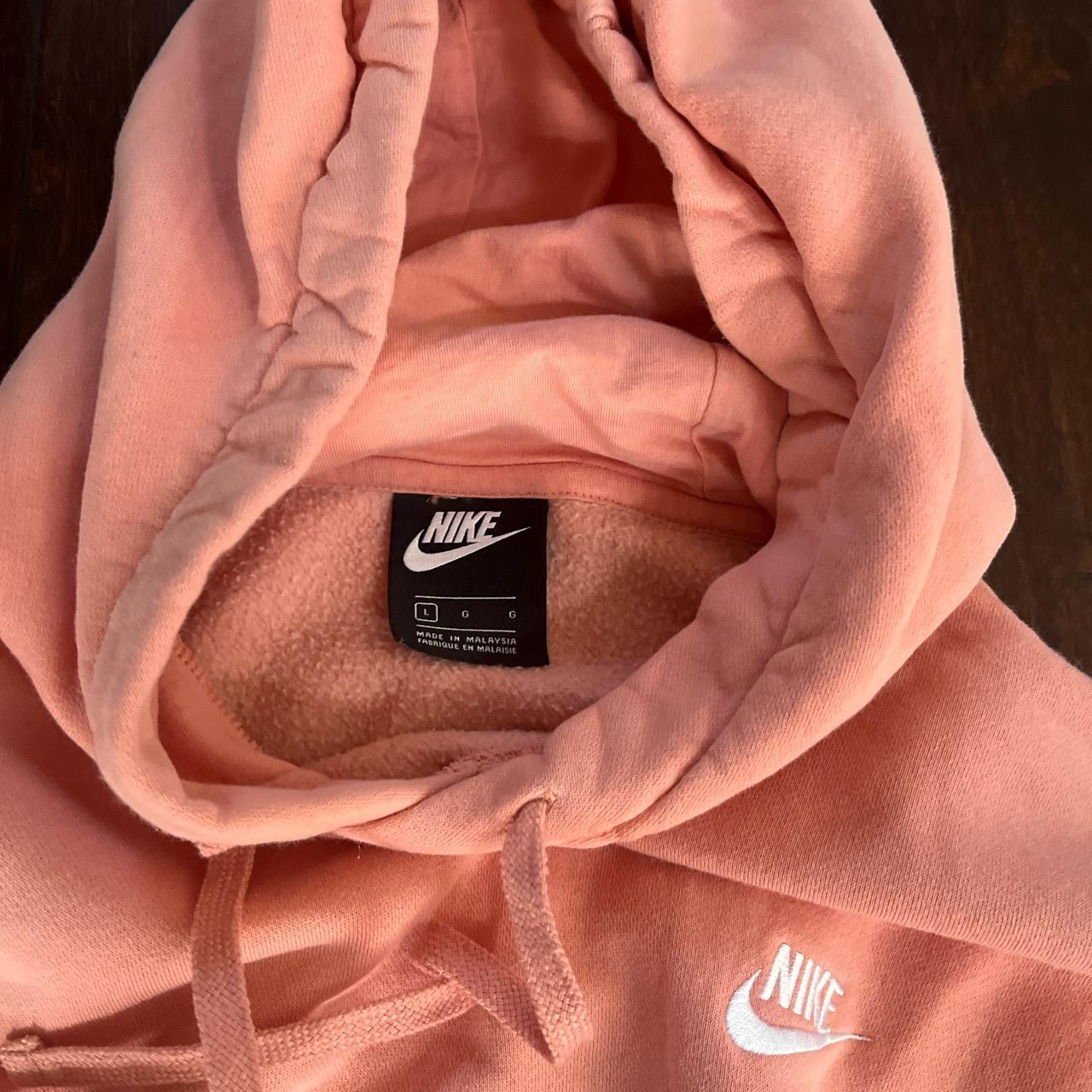 peach nike hoodie mens
