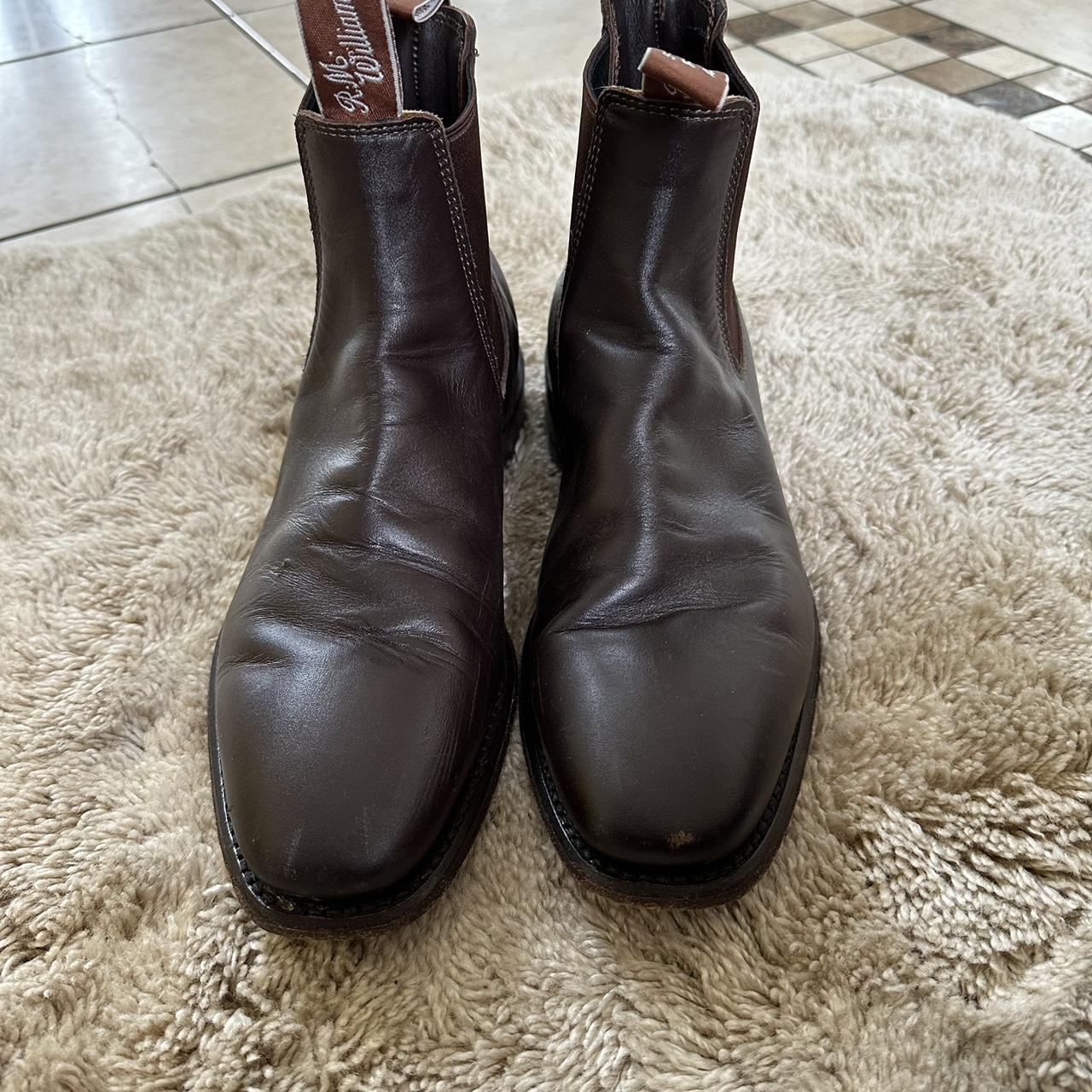 Men’s R.M williams brown leather chiselled toe boots... - Depop