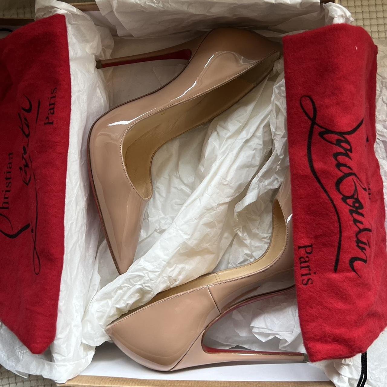 Christian Louboutin red bottom dress shoes. Wire - Depop