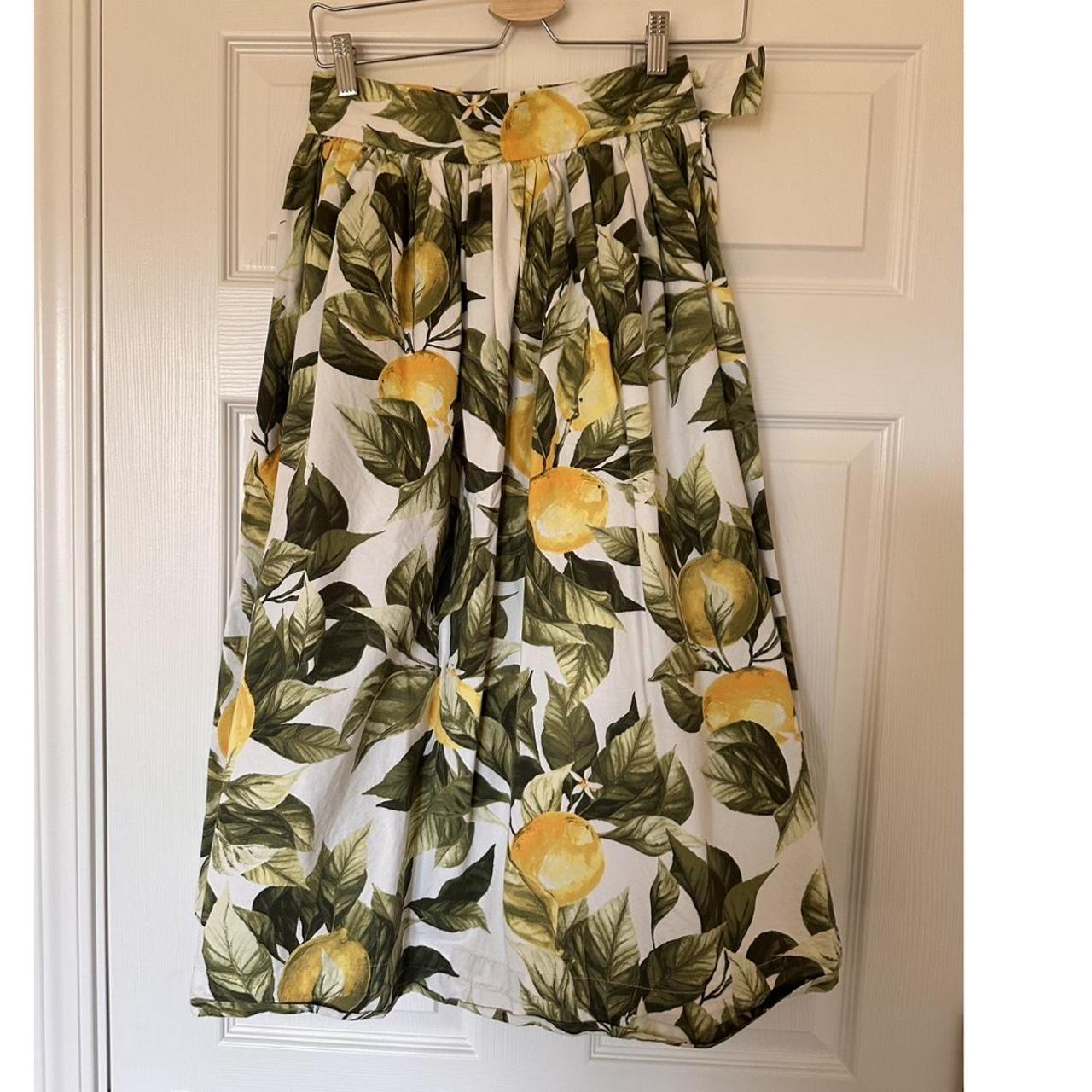 H&m lemon clearance skirt