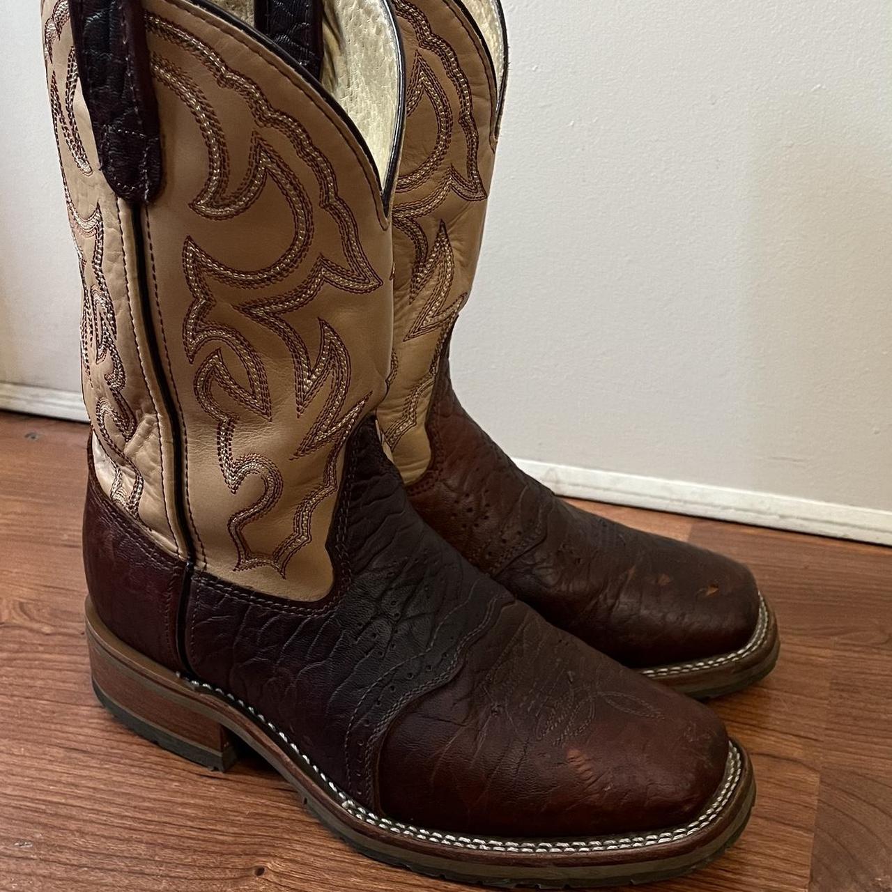 Double H graham bison leather cowboy boots no. Depop