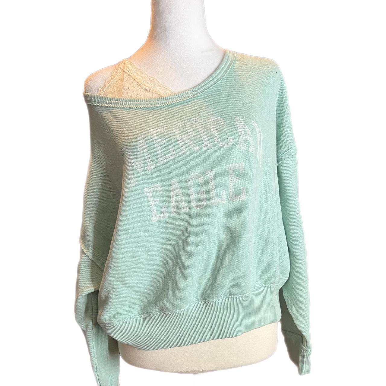 American eagle best sale green sweatshirt