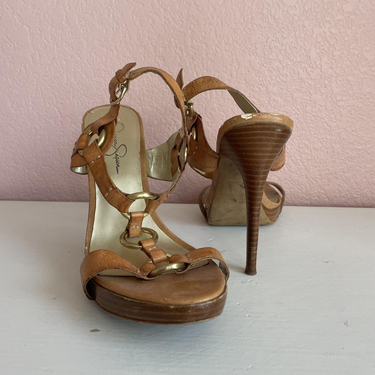 Brown jessica simpson heels best sale