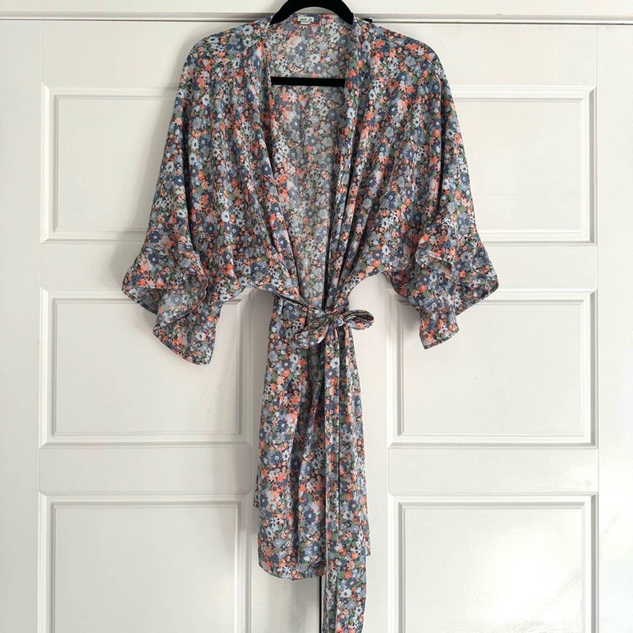 Aerie Floral KneeLength Bathrobe,... Depop