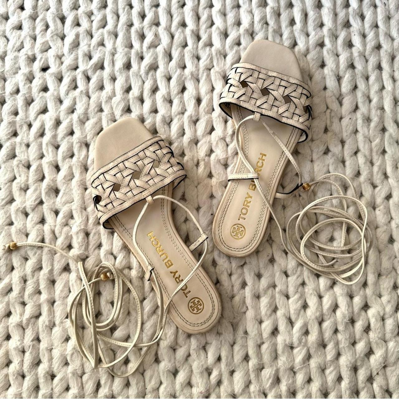 Tory Burch Basket Weave Espadrilles size 6 The