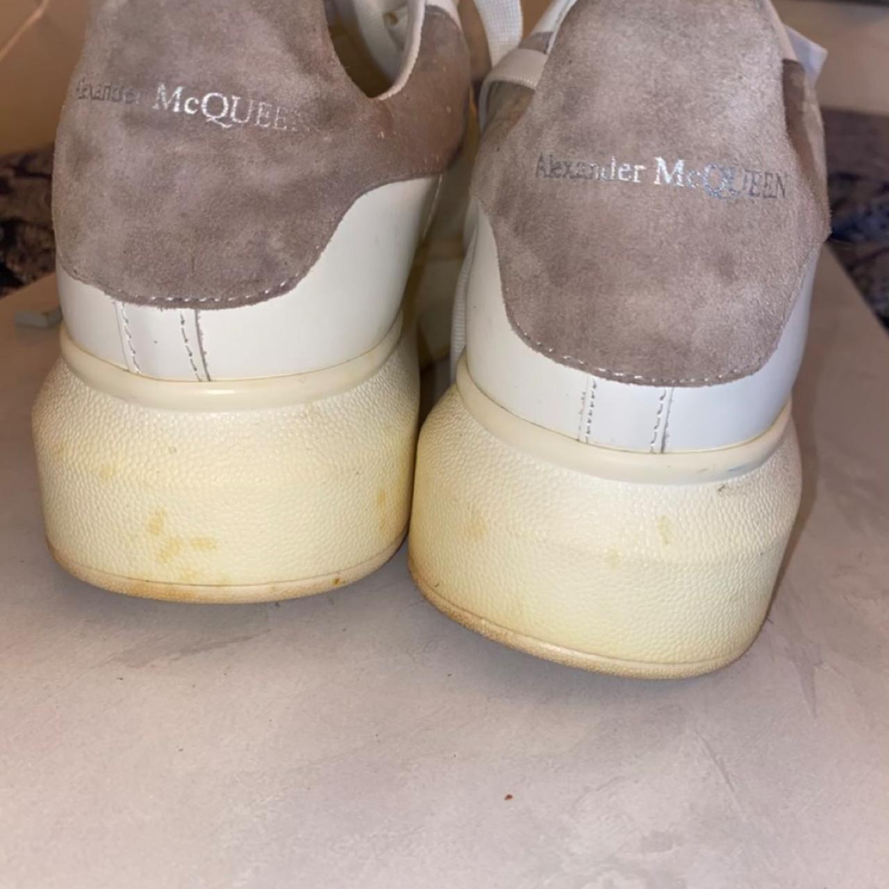 Alexander mcqueen white deals and grey trainers