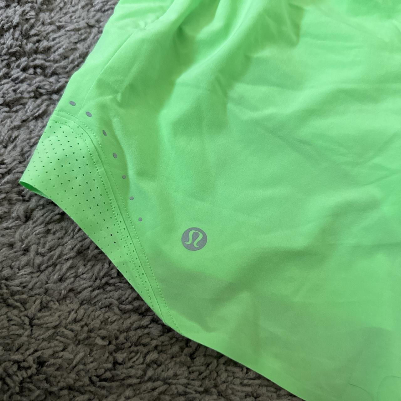 Lululemon shorts in Scream Green size 4. New with no... - Depop