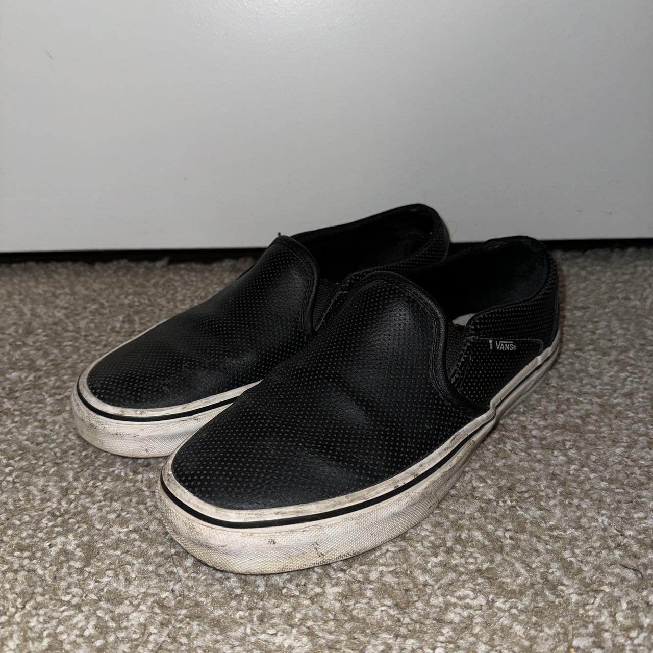 Black perf fashion vans