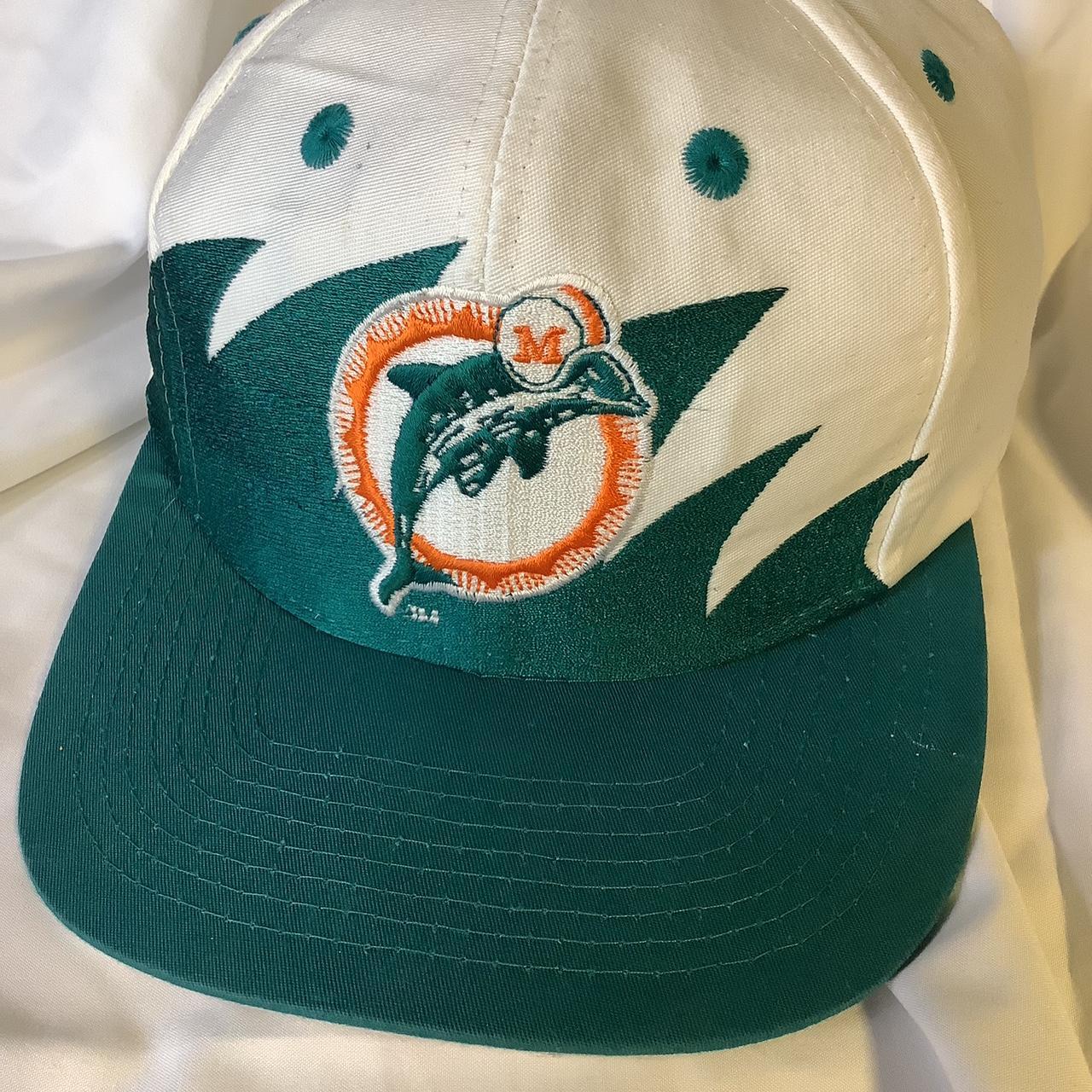 Vintage NFL Miami Dolphins Logo 7 Sharktooth Snapback Hat – 