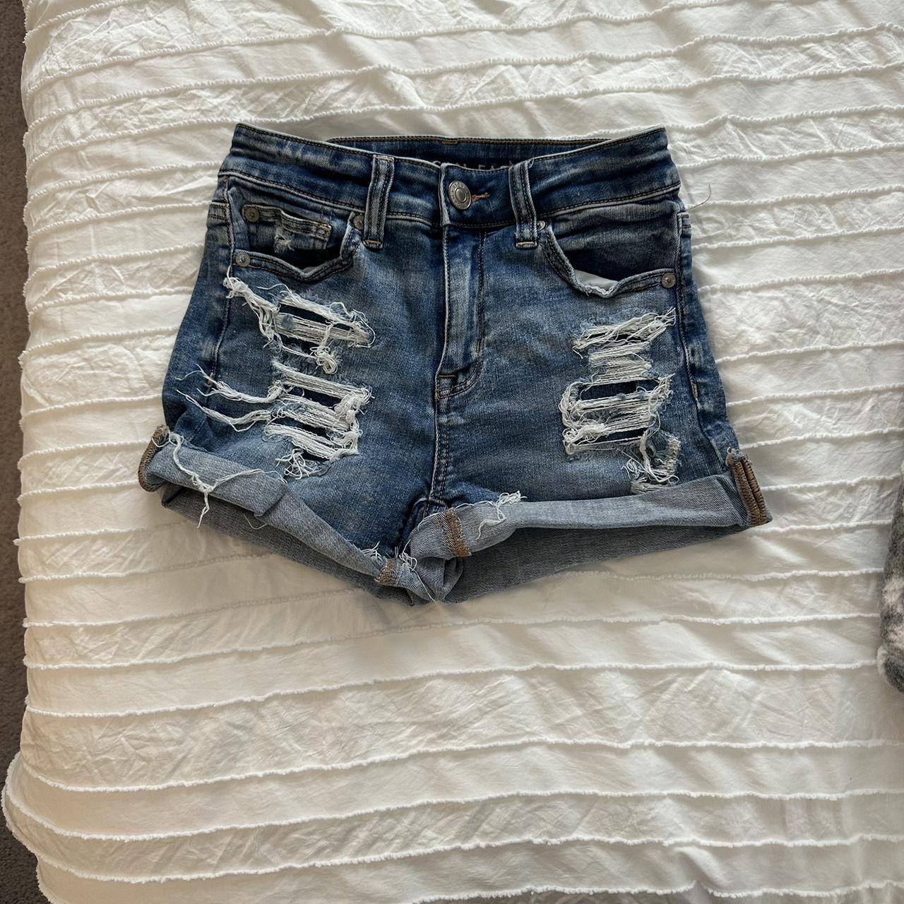 American eagle Jean shorts size 0 Depop