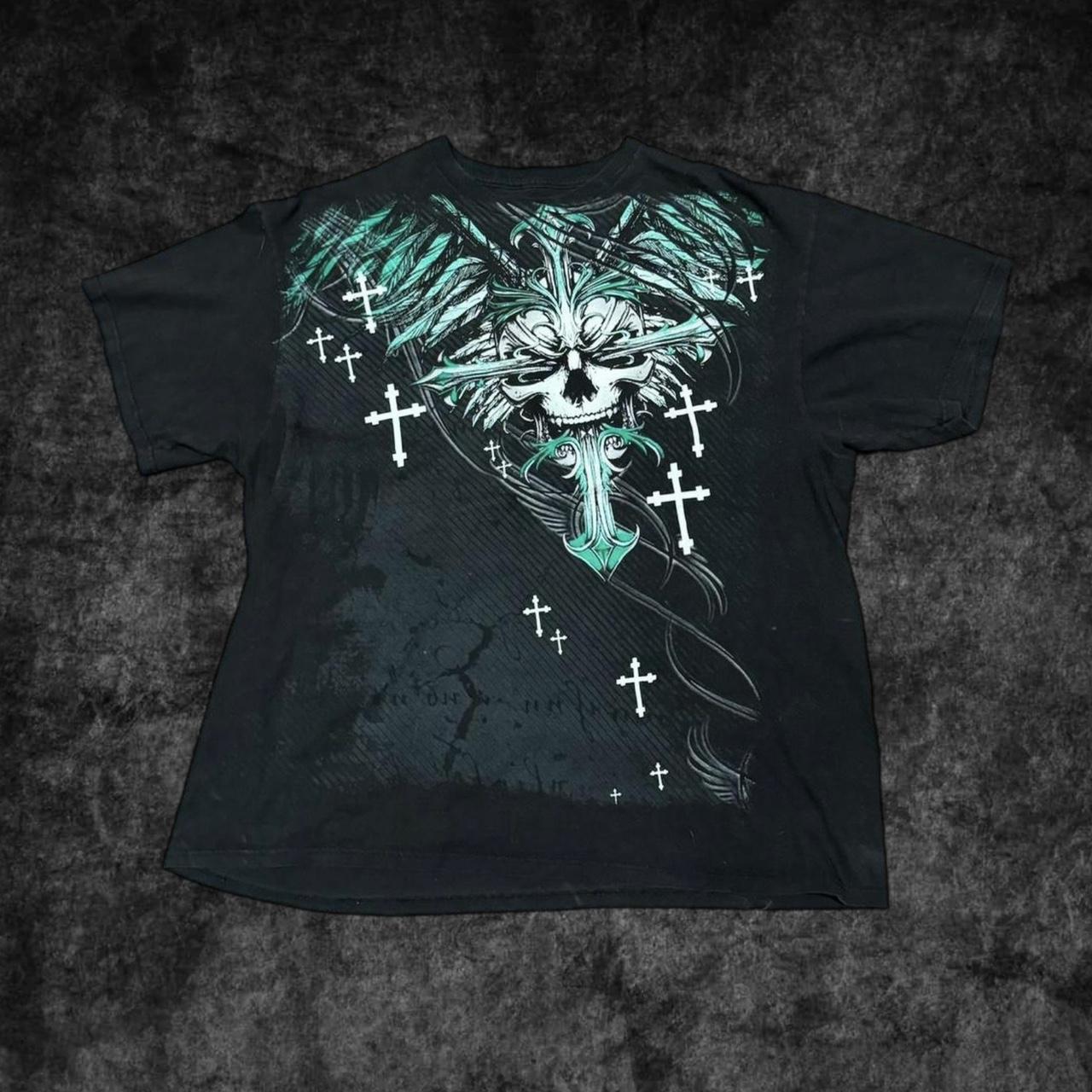 CRAZY y2k mma elite shirt with a insane front and | Depop