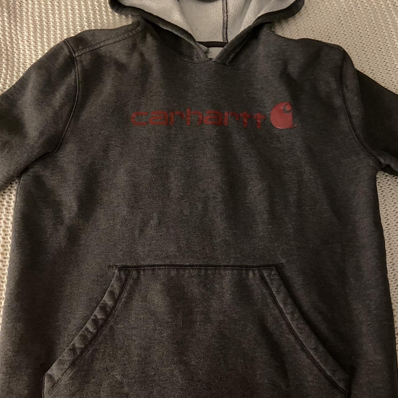 Dark crimson carhartt outlet hoodie