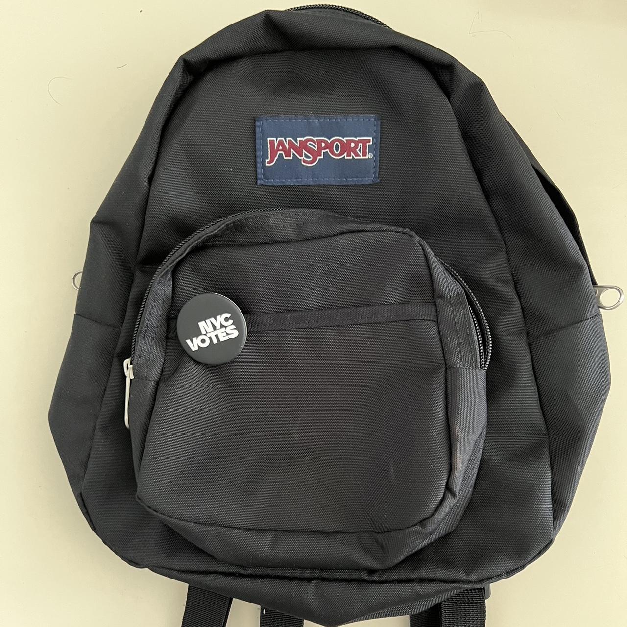 Jansport mini backpack. It has a stain on the back. ... - Depop